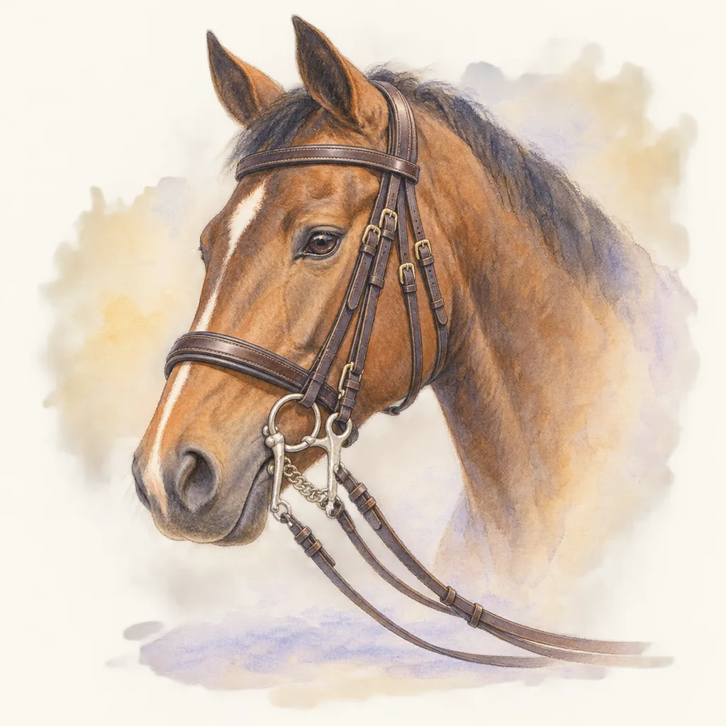 La bride, illustration à l’aquarelle