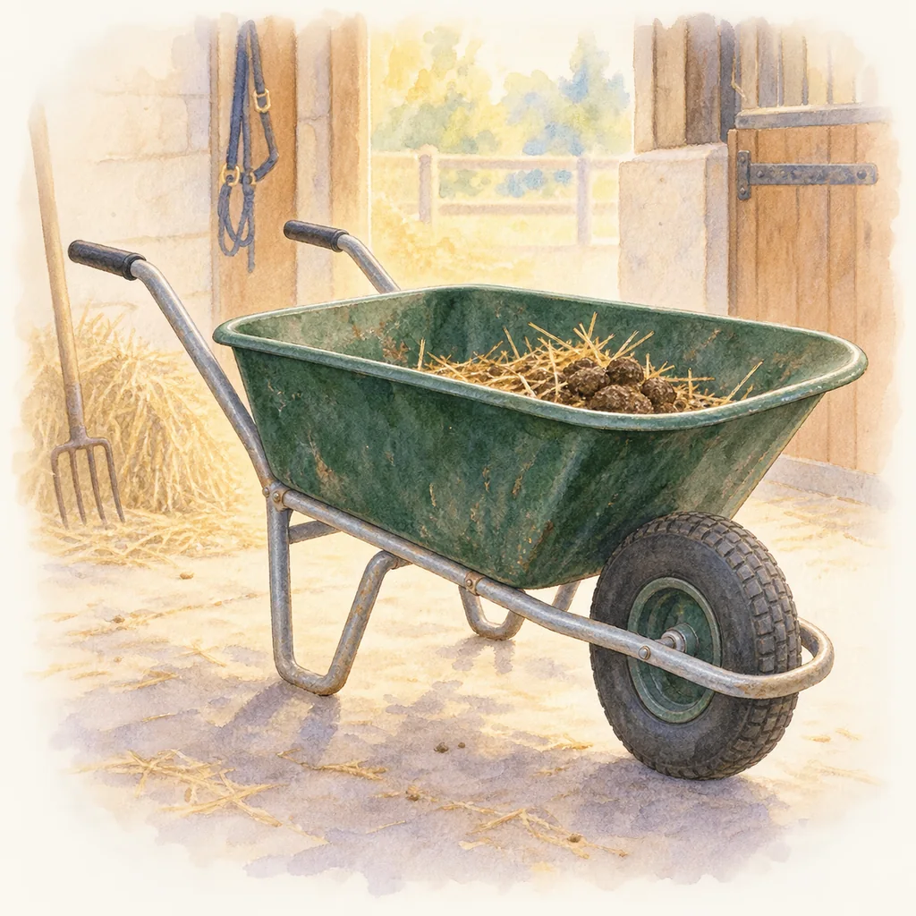 Brouette, illustration à l’aquarelle