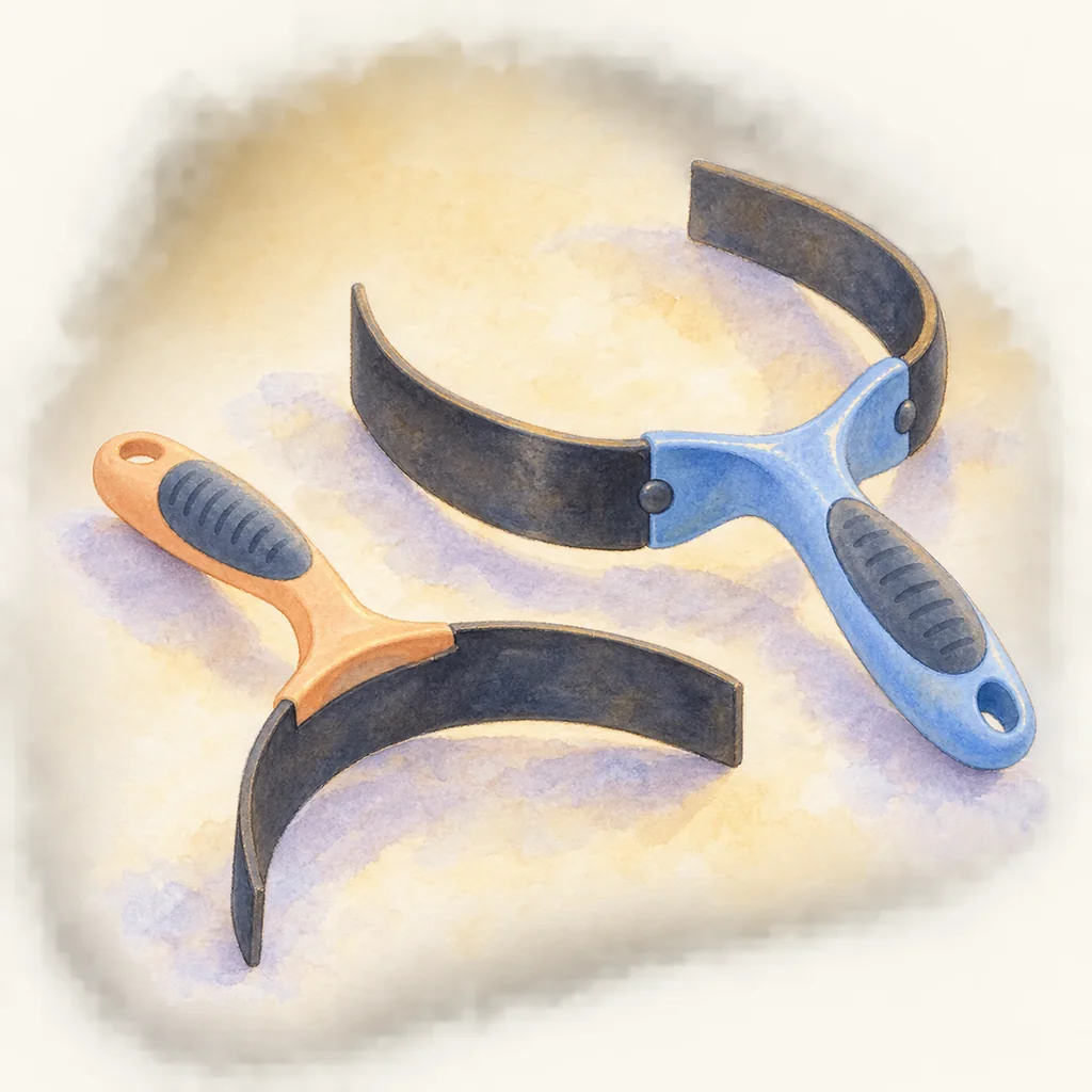 Couteau de chaleur, illustration à l’aquarelle