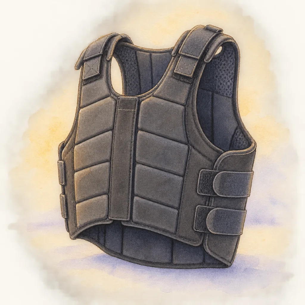 Gilet de protection, illustration à l'aquarelle