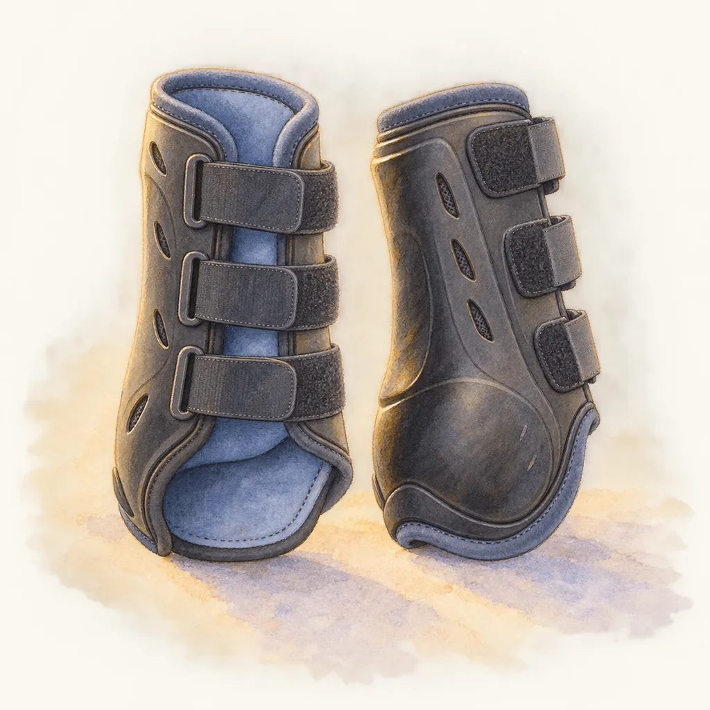 Guêtres, illustration à l'aquarelle