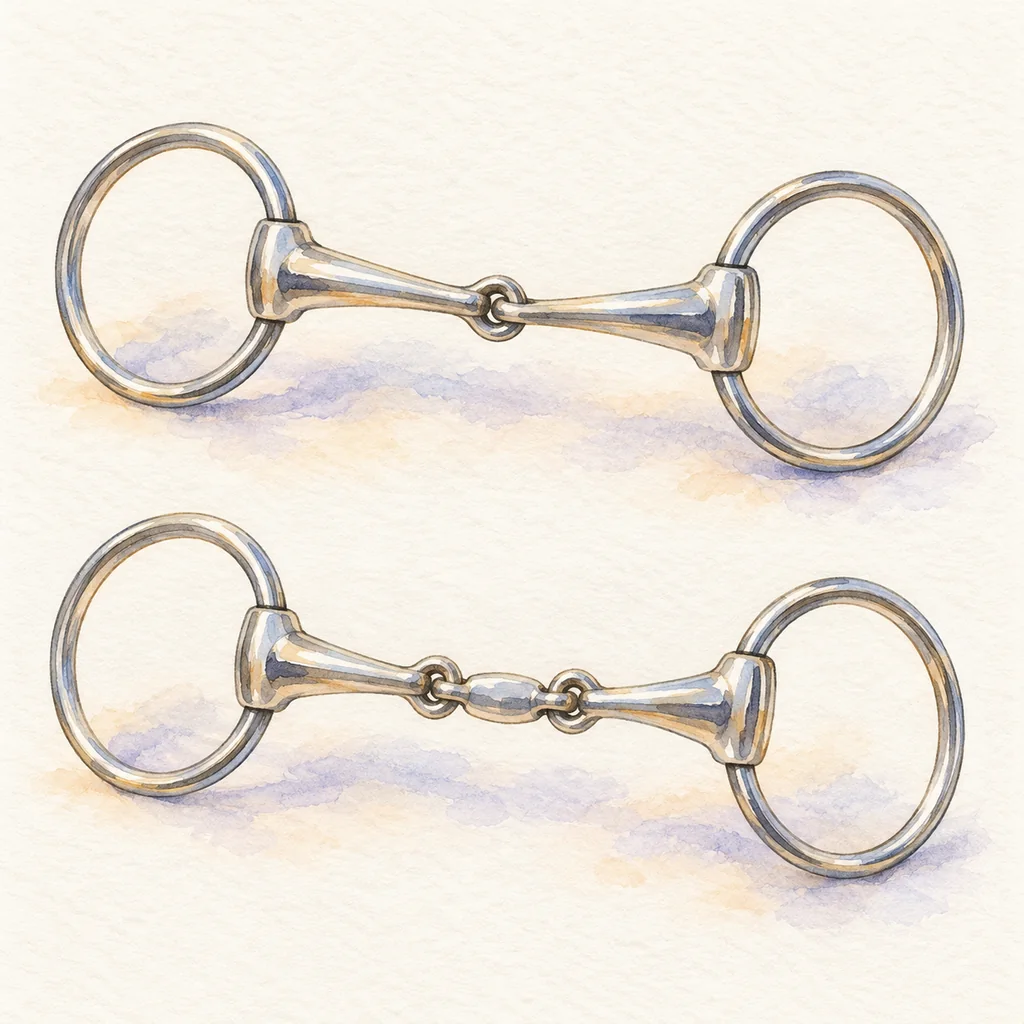 Mors à anneaux, illustration à l'aquarelle