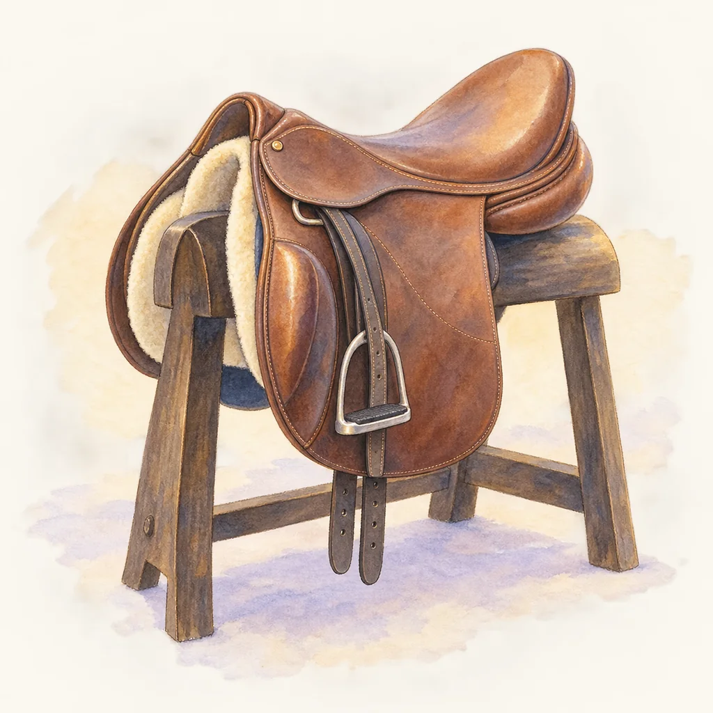 Selle, illustration à l’aquarelle