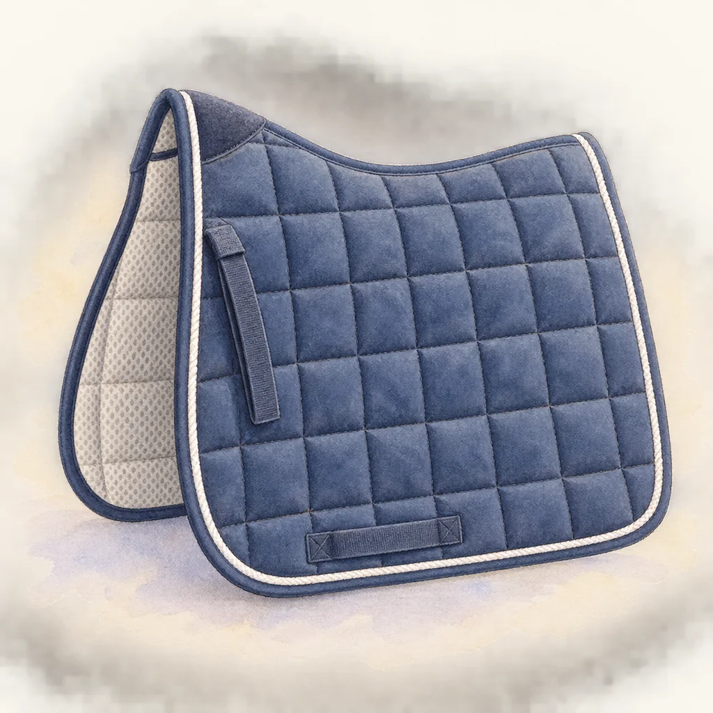 Tapis de selle, illustration à l’aquarelle