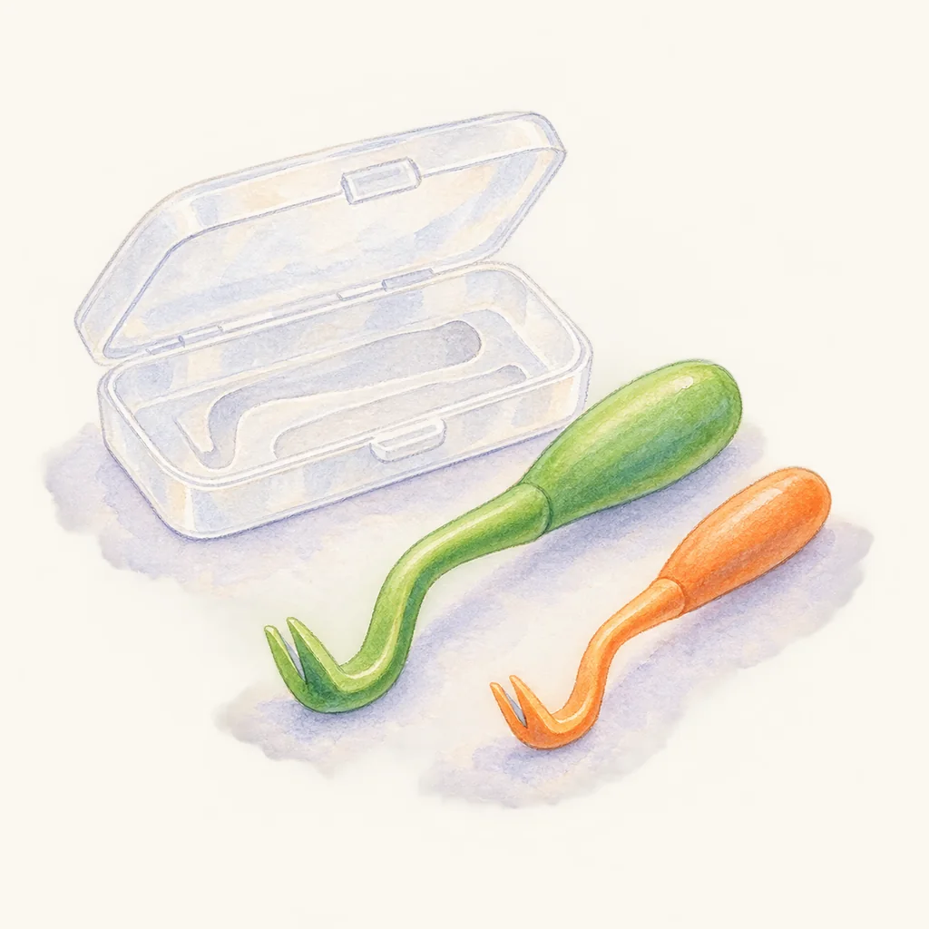 Tire-tique, illustration à l'aquarelle