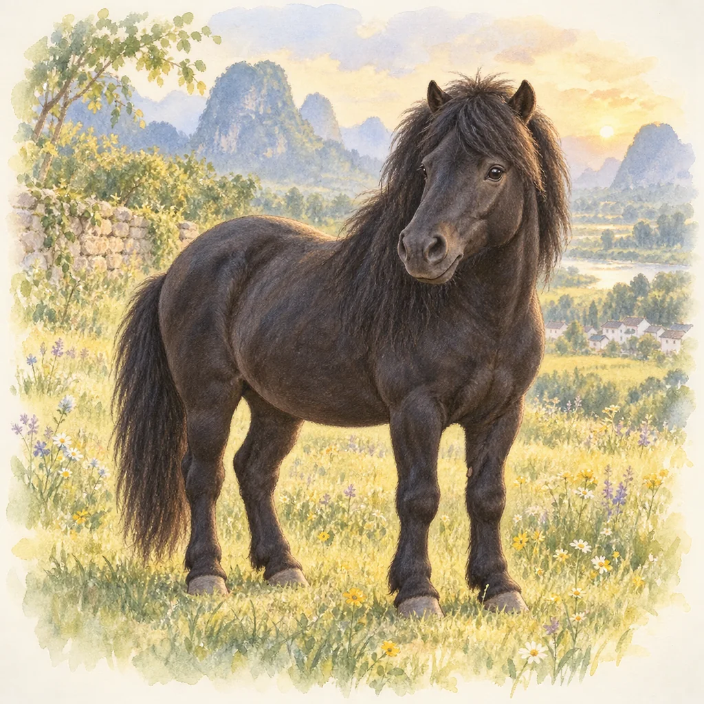 Baise, illustration à l'aquarelle