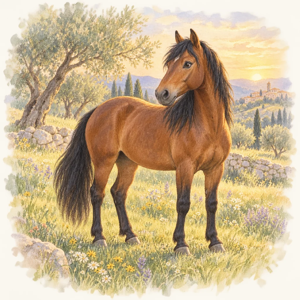 Barbe, illustration à l'aquarelle
