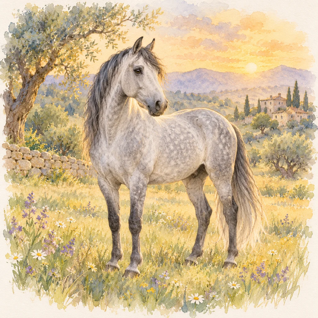 Chartreux, illustration à l'aquarelle