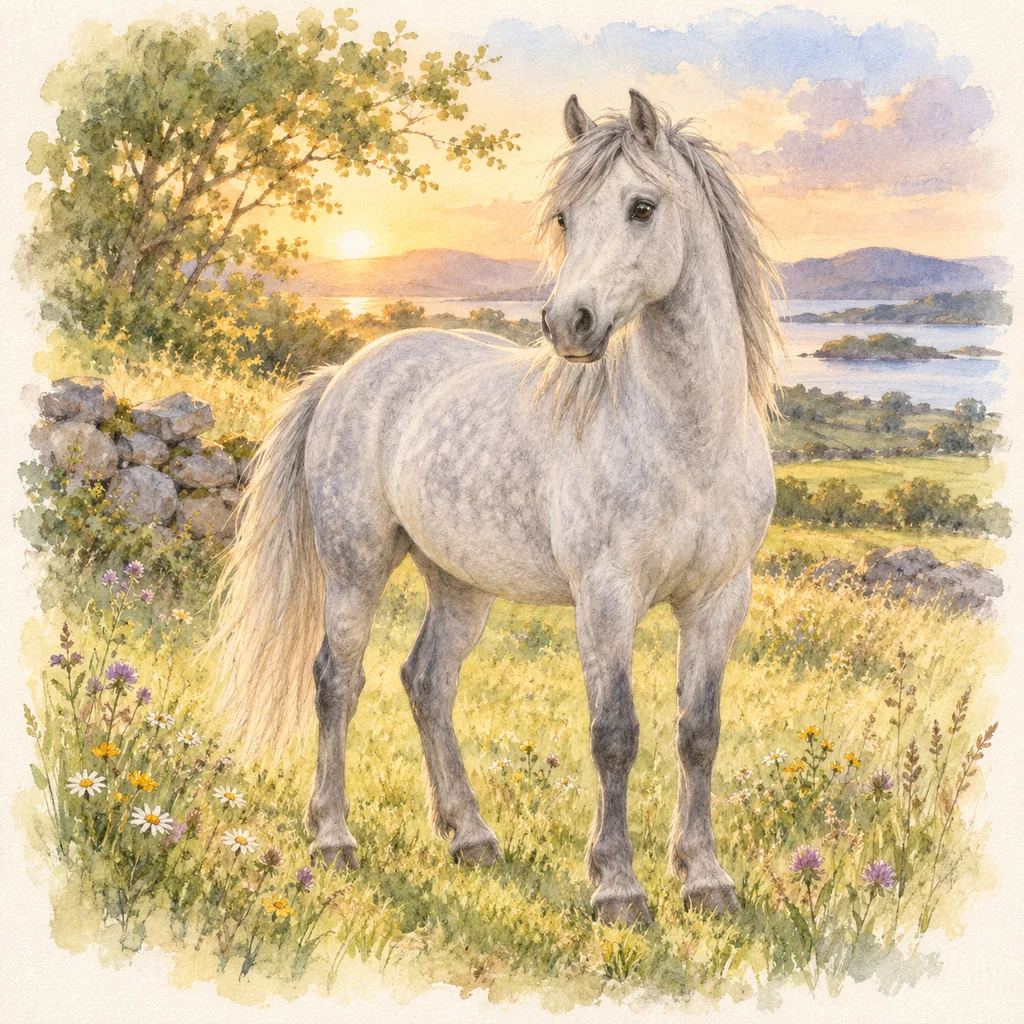 Connemara, illustration à l'aquarelle