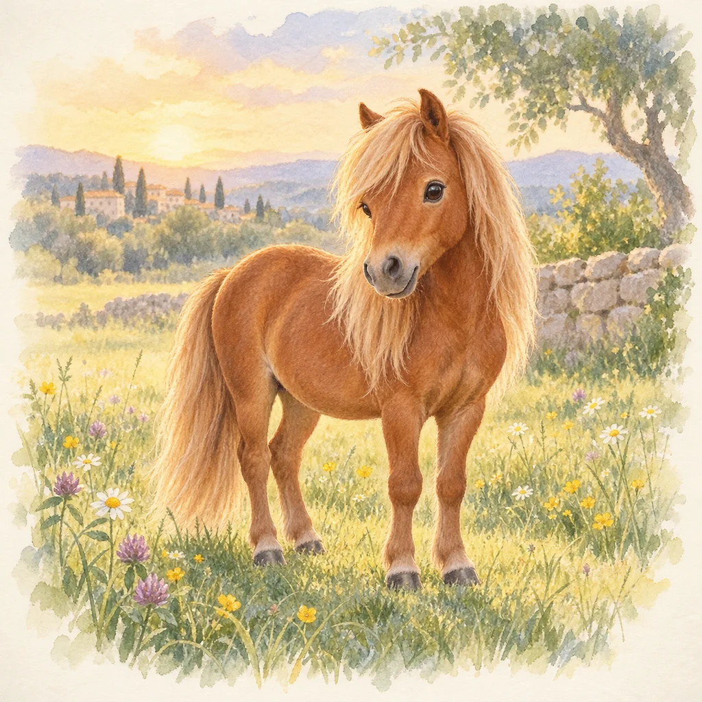 Falabella, illustration à l'aquarelle