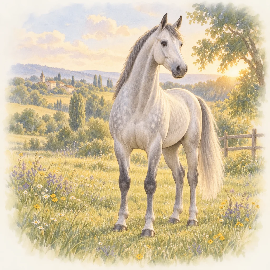 Hanovrien, illustration à l'aquarelle