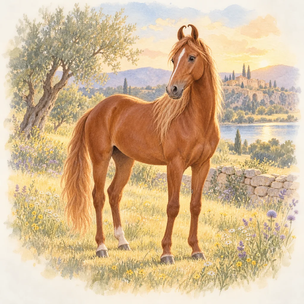 Marwari, illustration à l'aquarelle
