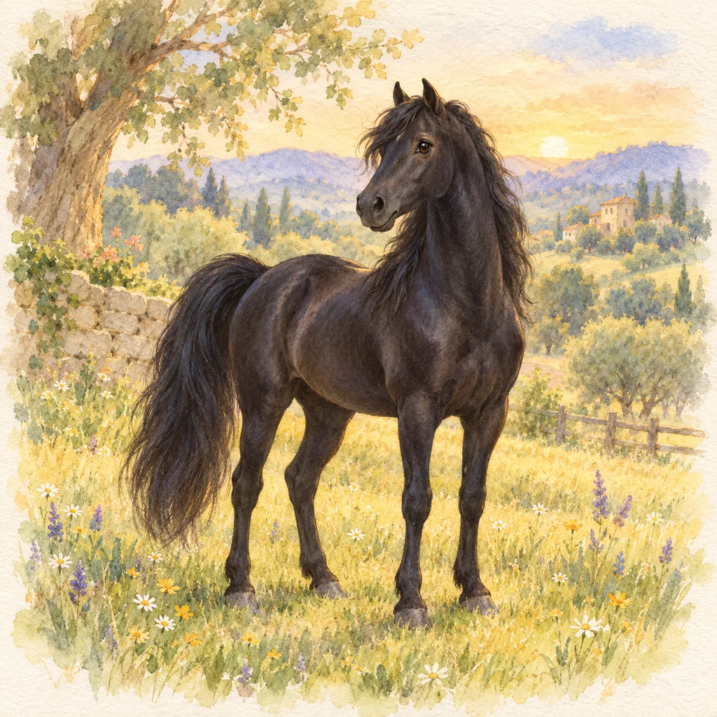 Morgan, illustration à l'aquarelle