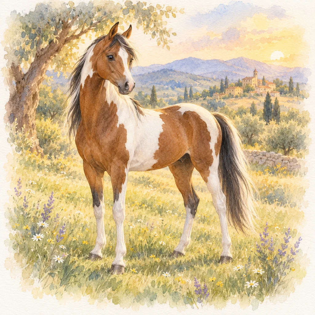 Pintabian, illustration à l'aquarelle
