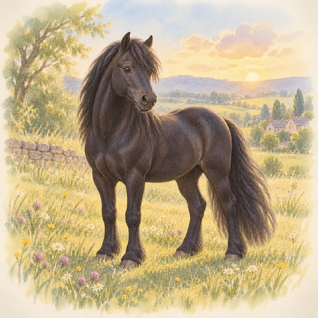 Welsh, illustration à l'aquarelle